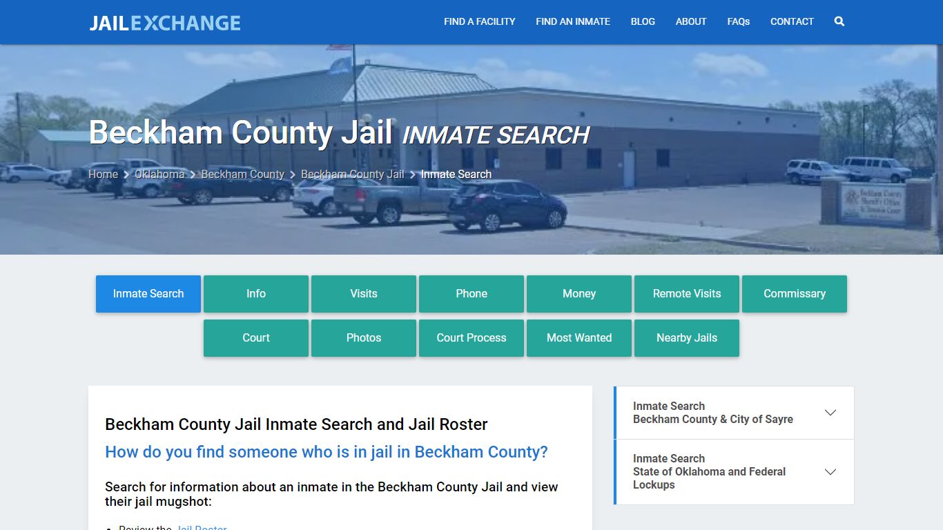 Inmate Search: Roster & Mugshots - Beckham County Jail, OK - Jail Exchange